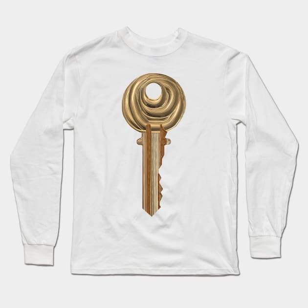 Gold Key to your Future Long Sleeve T-Shirt by Art by Deborah Camp